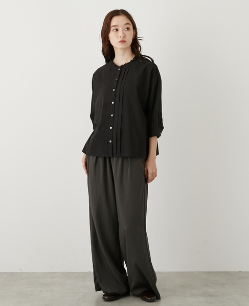 【LOURMARIN】フロントタックシャツ 詳細画像 ブラック 2