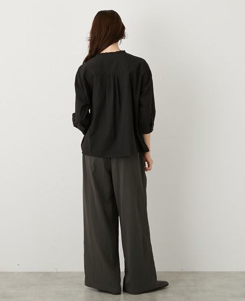 【LOURMARIN】フロントタックシャツ 詳細画像 ブラック 5