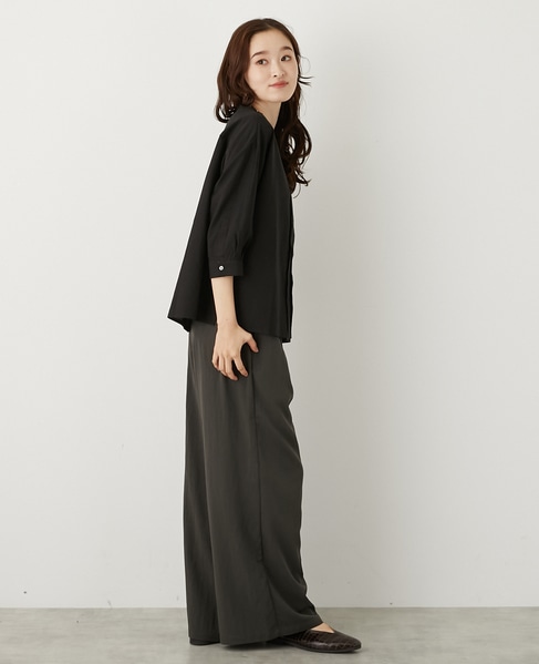 【LOURMARIN】フロントタックシャツ 詳細画像 ブラック 6