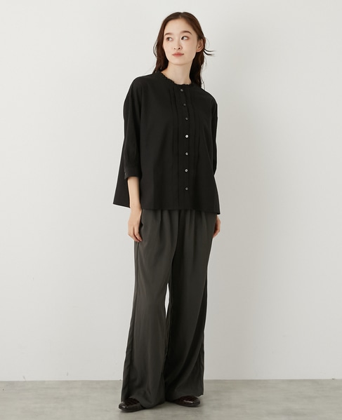 【LOURMARIN】フロントタックシャツ 詳細画像 ブラック 7