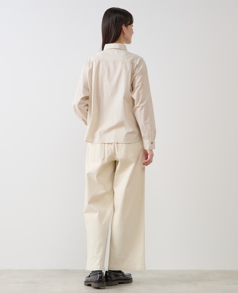 コットンレギュラーカラーシャツ 詳細画像 グレージュ 5