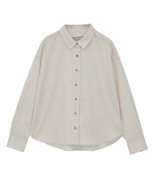 コットンレギュラーカラーシャツ 詳細画像 グレージュ 9