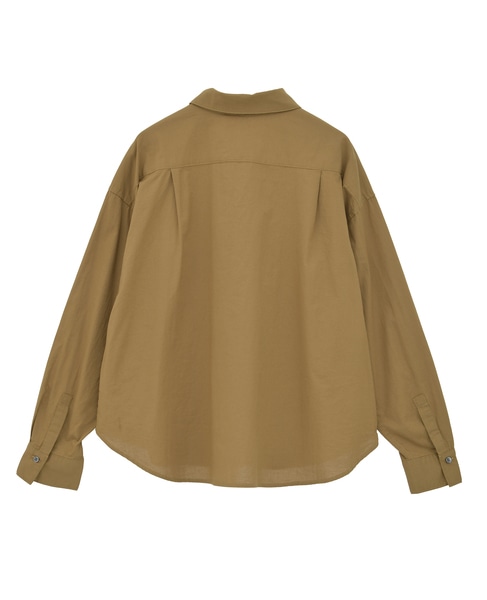 コットンレギュラーカラーシャツ 詳細画像 マスタード 10