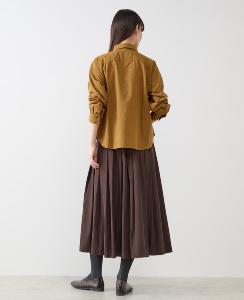 コットンレギュラーカラーシャツ 詳細画像 マスタード 6