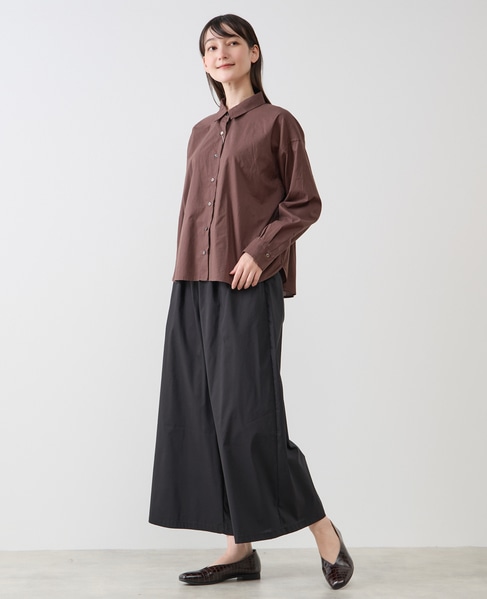 コットンレギュラーカラーシャツ 詳細画像 ブラウン 3