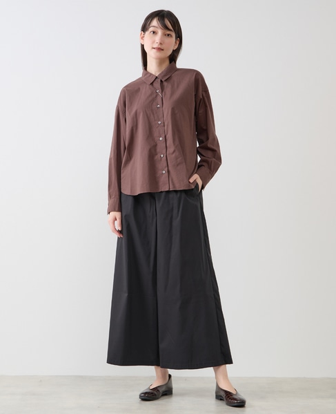 コットンレギュラーカラーシャツ 詳細画像 ブラウン 8