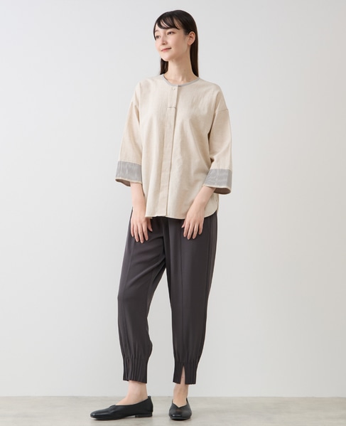 【LOURMARIN】プリーツブラウス 詳細画像 キナリ 3