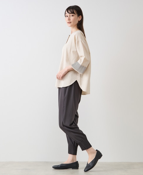 【LOURMARIN】プリーツブラウス 詳細画像 キナリ 4