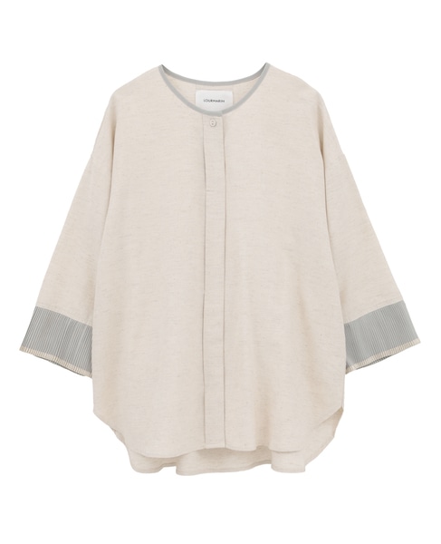 【LOURMARIN】プリーツブラウス 詳細画像 キナリ 9