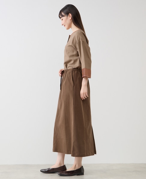 【LOURMARIN】プリーツブラウス 詳細画像 モカ 4