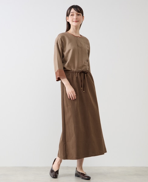 【LOURMARIN】プリーツブラウス 詳細画像 モカ 7