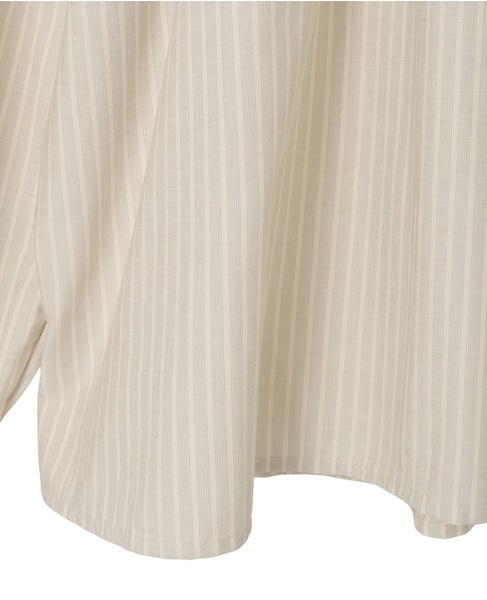 ギャザーストライプブラウス 詳細画像 オフホワイト 14