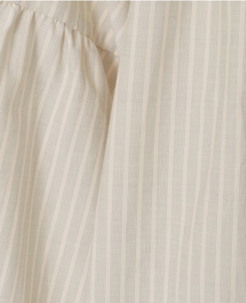 ギャザーストライプブラウス 詳細画像 オフホワイト 15