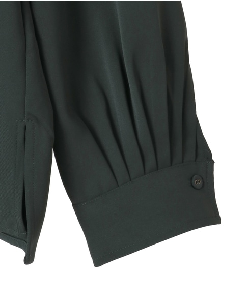 【LOURMARIN】ボウタイブラウス 詳細画像 グリーン 11