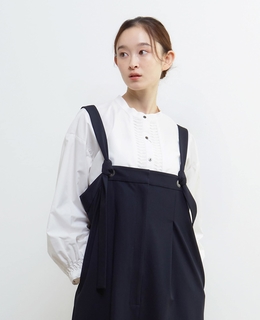 【LOURMARIN】タックバンドブラウス