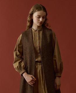 【LOURMARIN】タックバンドブラウス