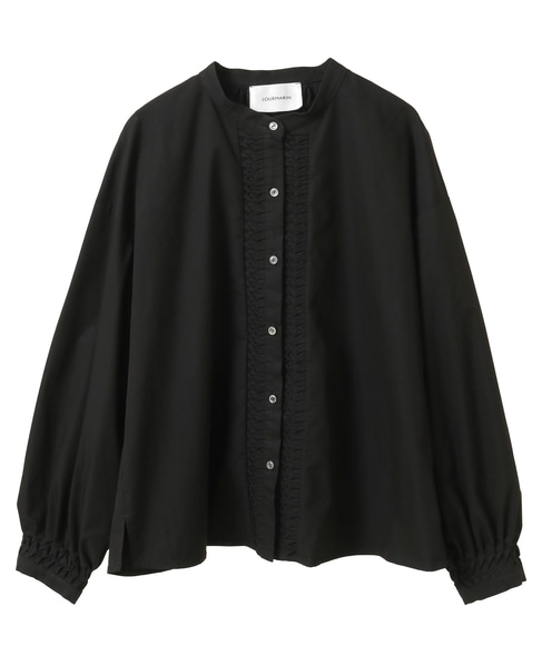 【LOURMARIN】タックバンドブラウス 詳細画像 ブラック 10