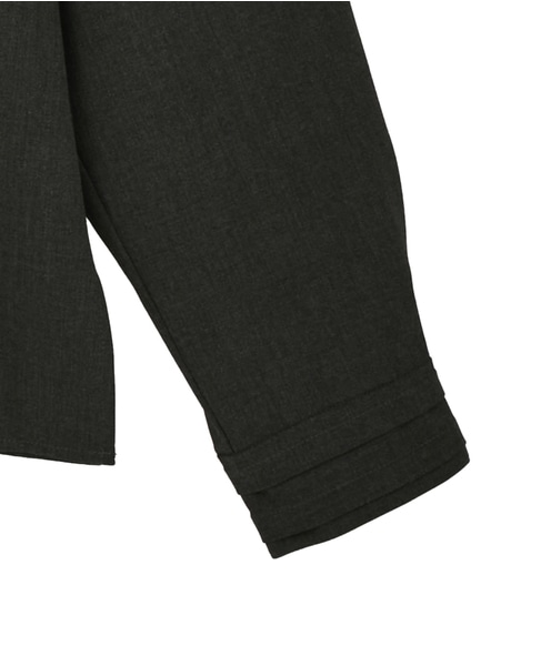 【LOURMARIN】タックカラーブラウス 詳細画像 チャコールグレー 7