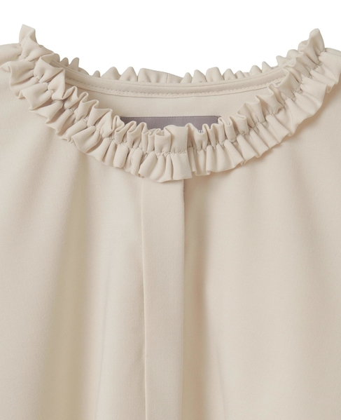 イレギュラーヘムフリルブラウス 詳細画像 ライトベージュ 13