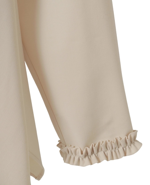 イレギュラーヘムフリルブラウス 詳細画像 ライトベージュ 14