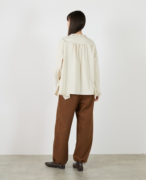 イレギュラーヘムフリルブラウス 詳細画像 ライトベージュ 5