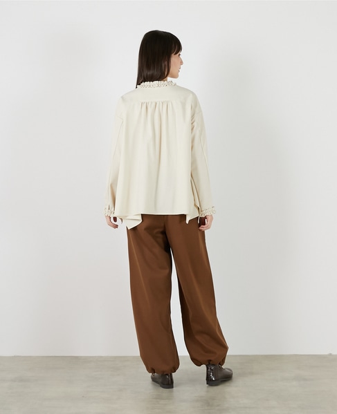 イレギュラーヘムフリルブラウス 詳細画像 ライトベージュ 6