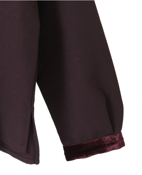 【LOURMARIN】ベルベット衿ブラウス 詳細画像 パープル 14