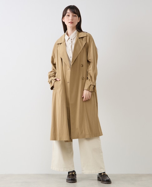 ナイロントレンチコート 詳細画像 ベージュ 8