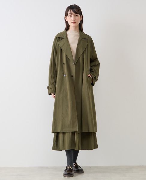ナイロントレンチコート 詳細画像 カーキ 1
