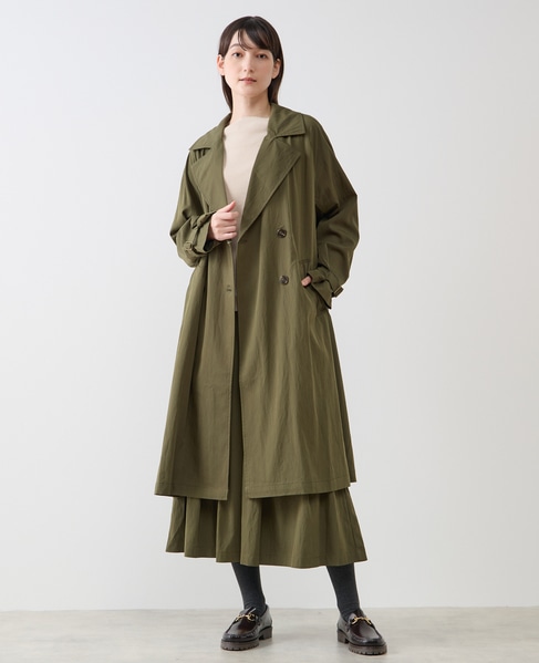 ナイロントレンチコート 詳細画像 カーキ 2