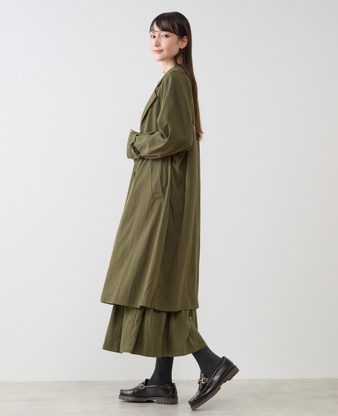 ナイロントレンチコート 詳細画像 カーキ 4
