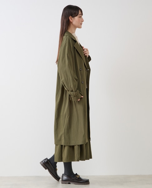 ナイロントレンチコート 詳細画像 カーキ 7