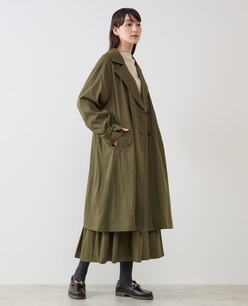ナイロントレンチコート 詳細画像 カーキ 8
