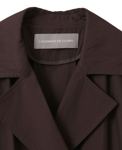 ナイロントレンチコート 詳細画像 ブラウン 4
