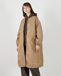 ナイロンクルーネックドロストコート