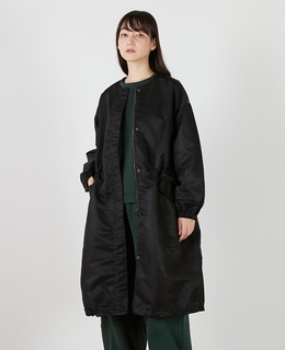 ナイロンクルーネックドロストコート