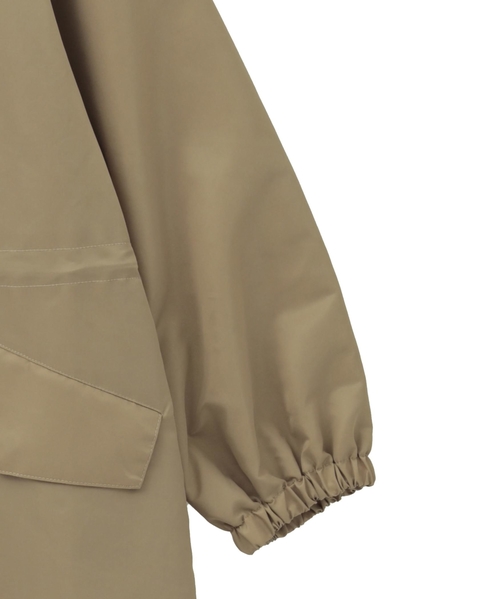 ナイロンクルーネックドロストコート 詳細画像 ベージュ 15