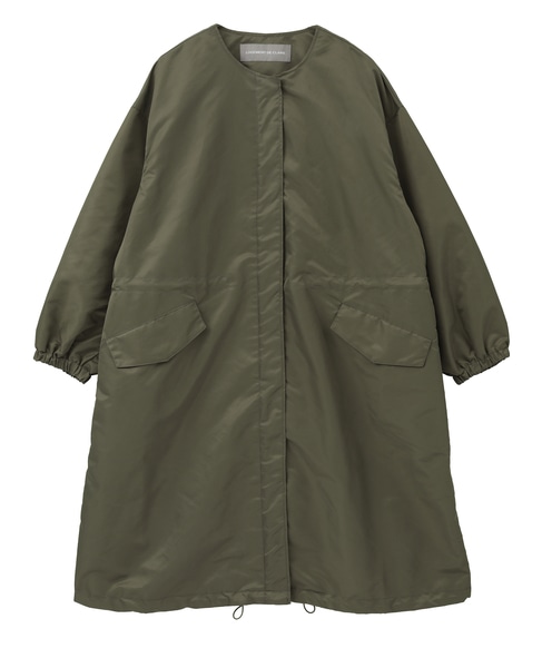 ナイロンクルーネックドロストコート 詳細画像 カーキ 5