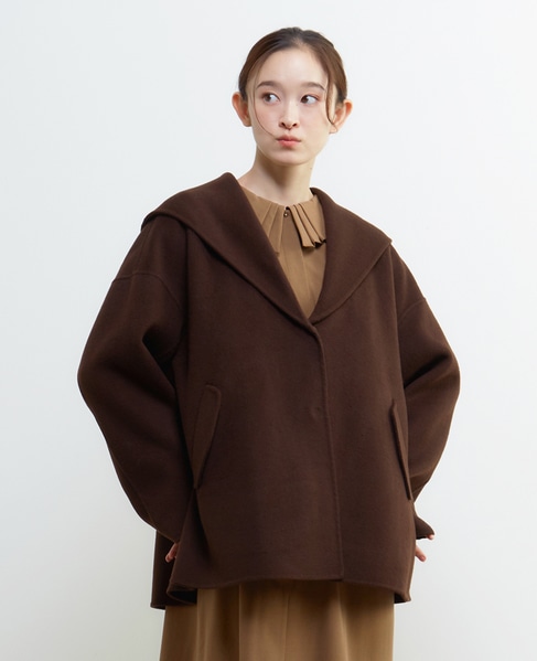 LOURMARIN】セーラーカラーミドルコート｜LOGEMENT DE CLAIRE