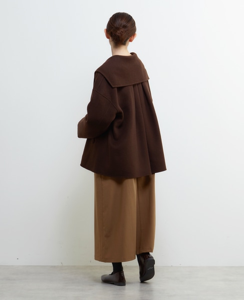 【LOURMARIN】セーラーカラーミドルコート 詳細画像 ブラウン 6