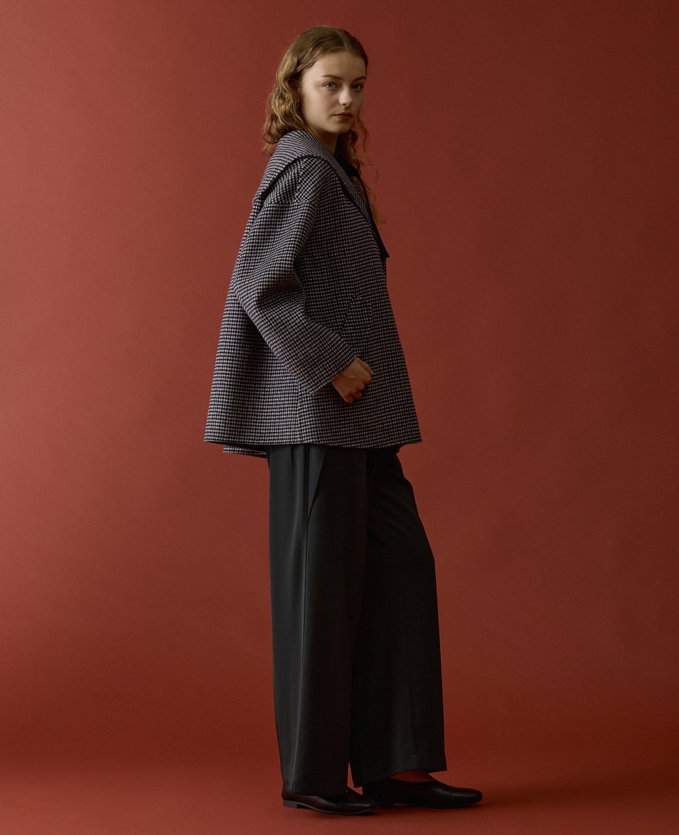 【美品】Deuxieme Classe テンセル Vintage モッズコート セール】 【洗える】ラッフルカラーミドル丈 トレンチ