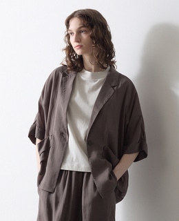 5分袖ドルマンジャケット