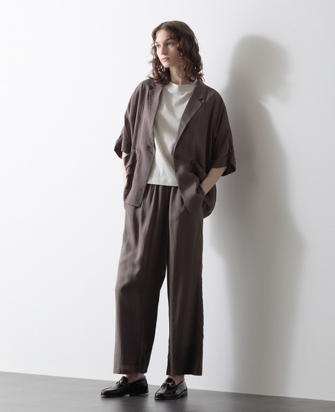 5分袖ドルマンジャケット 詳細画像 セージグリーン 2