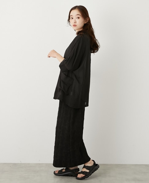 5分袖ドルマンジャケット 詳細画像 ブラック 5