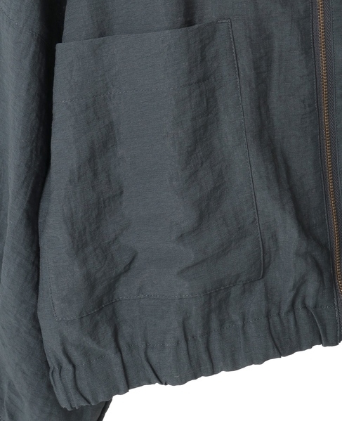 【LOURMARIN】パフスリーブジップアップブルゾン 詳細画像 グレー 13