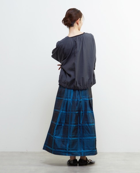 【LOURMARIN】パフスリーブジップアップブルゾン 詳細画像 グレー 4