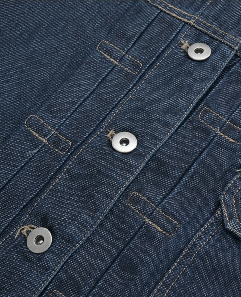 ノーカラーデニムジャケット 詳細画像 ワンウォッシュ 15