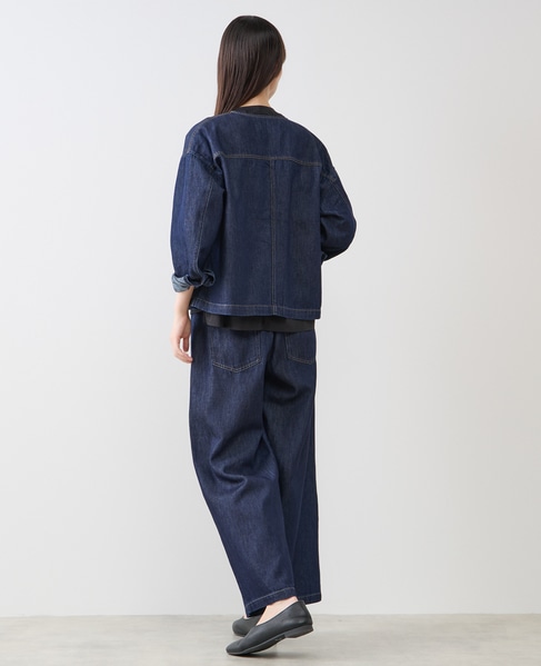 ノーカラーデニムジャケット 詳細画像 ワンウォッシュ 6