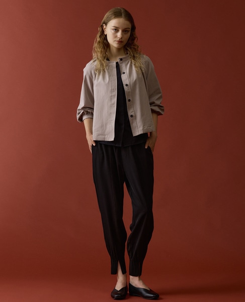 【LOURMARIN】スタンドカラージャケット 詳細画像 グレージュ 2