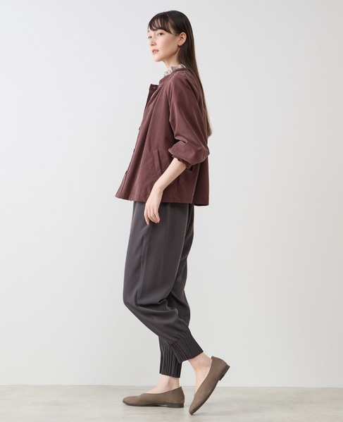 【LOURMARIN】スタンドカラージャケット 詳細画像 ボルドー 3